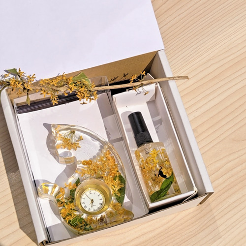 金木犀のドライフラワー キンモクセイ 注：個数制限有 その他素材 まみ