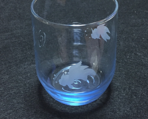 金魚デザインのガラスグラス 金魚のフリーグラス グラス タムラ工房 通販 3403741｜Creema