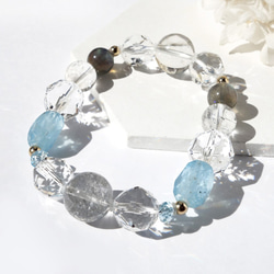 一点もの】ヘイロフスキー鉱インクォーツとアクアマリンと