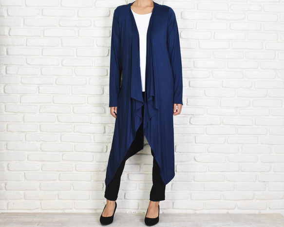 Resale Long Drape 開衫 &lt;海軍&gt; 第3張的照片