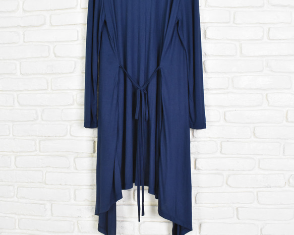 Resale Long Drape 開衫 &lt;海軍&gt; 第6張的照片