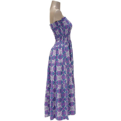被子打印分層連衣裙&lt;紫&gt; 第3張的照片