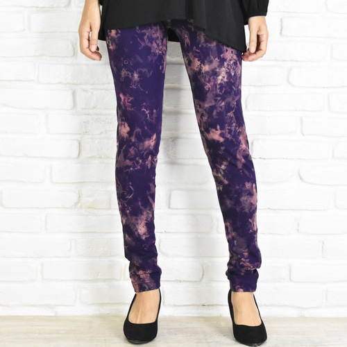 ルルレモン レギンス レッド×ブラック 染め風 おしゃれ