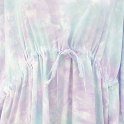 柔和的顏色是可愛！染色不均蝴蝶袖連衣裙&lt;薰衣草薄荷&gt; 第2張的照片