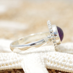 紫水晶銀戒指 第2張的照片