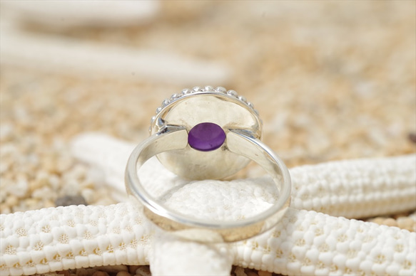 紫水晶銀戒指 第3張的照片