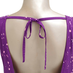 蠟染背心裙分層&lt;紫&gt; 第5張的照片