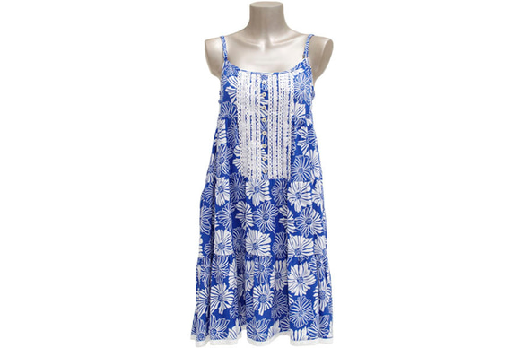 ...聖花蕾絲裙&lt;藍色&gt;外出夏天 第1張的照片