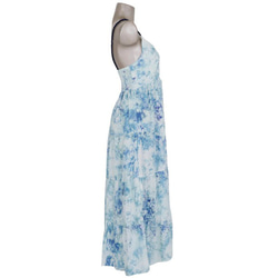染色不勻分層連衣裙&lt;冰藍色&gt; 第3張的照片