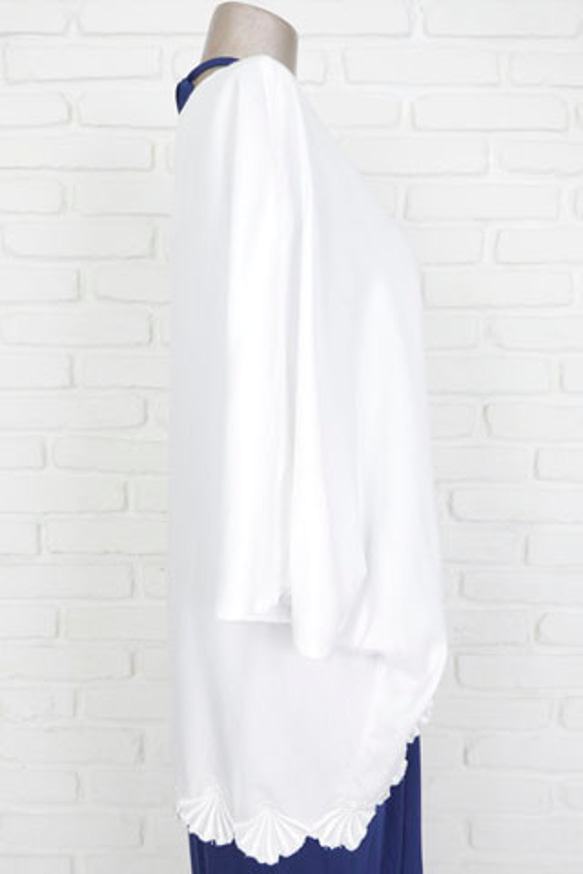 貝殼刺繡和服開衫&lt;白&gt; 第8張的照片
