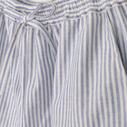 [2018年夏季幸運包]新鮮的夏季條紋圖案設置&lt;藍色&gt;和褶皺開衫3件套 第4張的照片