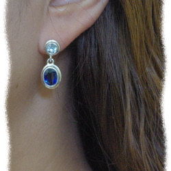 堇青石和海藍寶石耳環 第5張的照片