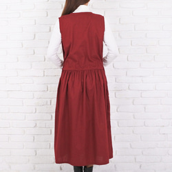 秋季彩色羊絨連衣裙&lt;紅色&gt; 第9張的照片