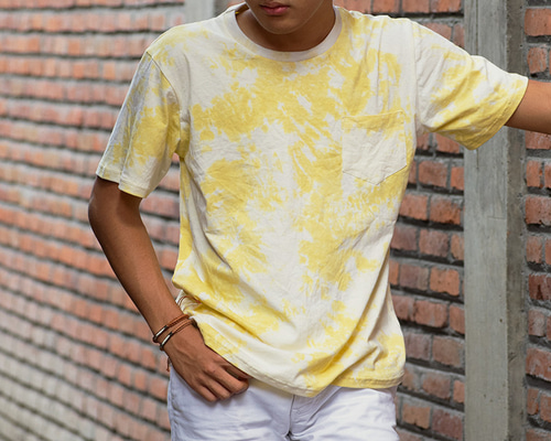 SADS タイダイ染めTシャツ skull yellow イエロー SADS タイダイ染めTシャツ skull yellow イエローの通販 by