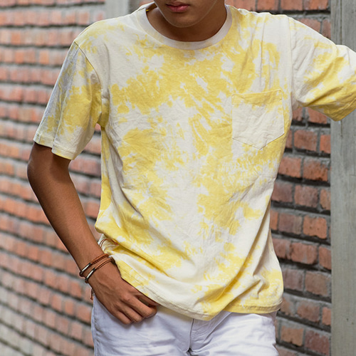 SADS タイダイ染めTシャツ skull yellow イエロー 4.4オンス ドライTシャツ | メンズ | 1枚 | 00300-ACT | ライト