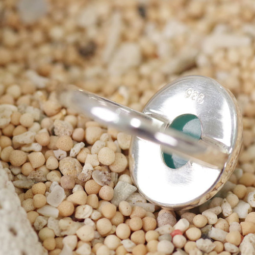 K10yg アマゾナイト　リング　11号　青 K10yg アマゾナイト リング 11号 青 agete（リング(指輪