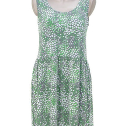 泡泡打印無袖連衣裙&lt;綠色&gt;與海上的泡沫的形象造 第2張的照片