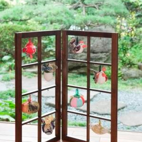 専用　木工ハンドメイド　吊り飾り台　吊るし飾り台　全長85cm 塗装無し2台 格子のつり台◇吊るし雛◇家具屋さん製作の飾り台◇古代色 木材