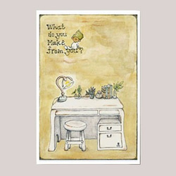 年賀状 ヒノキ 木製 おもしろ 2026 午 馬 桧 檜 ポストカード Ichiha