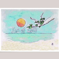 一套四張明信片“ 013SeaOfLove” 第1張的照片