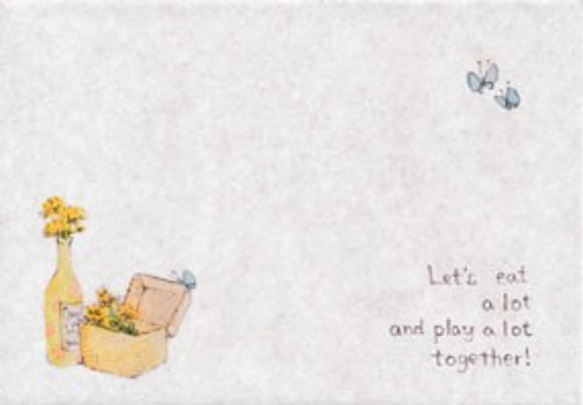 ピクニックレターセット　菜の花レター 3枚目の画像