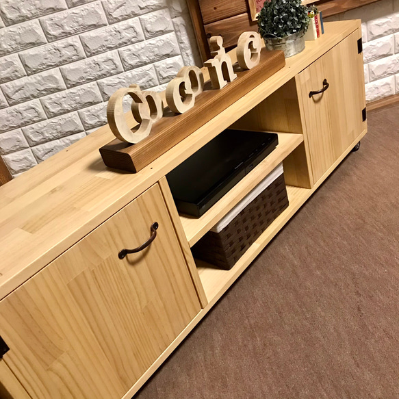 【選べる3色塗装&9種類の取っ手】世界にひとつだけのアレンジ出来る両サイド扉付きテレビボード【横幅120cm】 横幅120cm