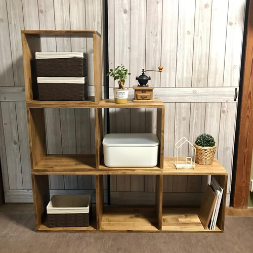 【オープンシェルフ3点セット】アレンジ多彩のオープンシェルフ新発売3色から選べる スタッキングシェルフ3点セット】アレンジ多彩なオープン