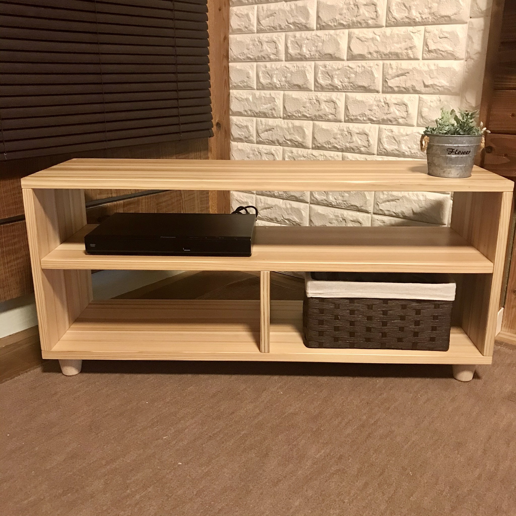 テレビ台（杉集成材、無塗装） ハンドメイド テレビ台（杉集成材、無塗装） ハンドメイド 国産天然杉集成材仕様】新商品