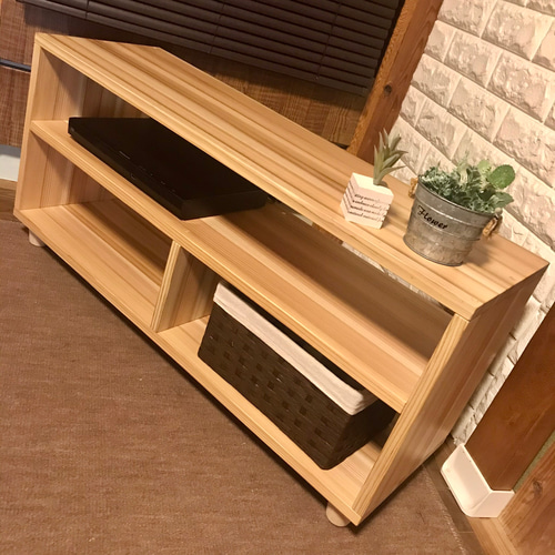 国産天然杉集成材仕様】新商品特別価格スタイリッシュテレビボード 