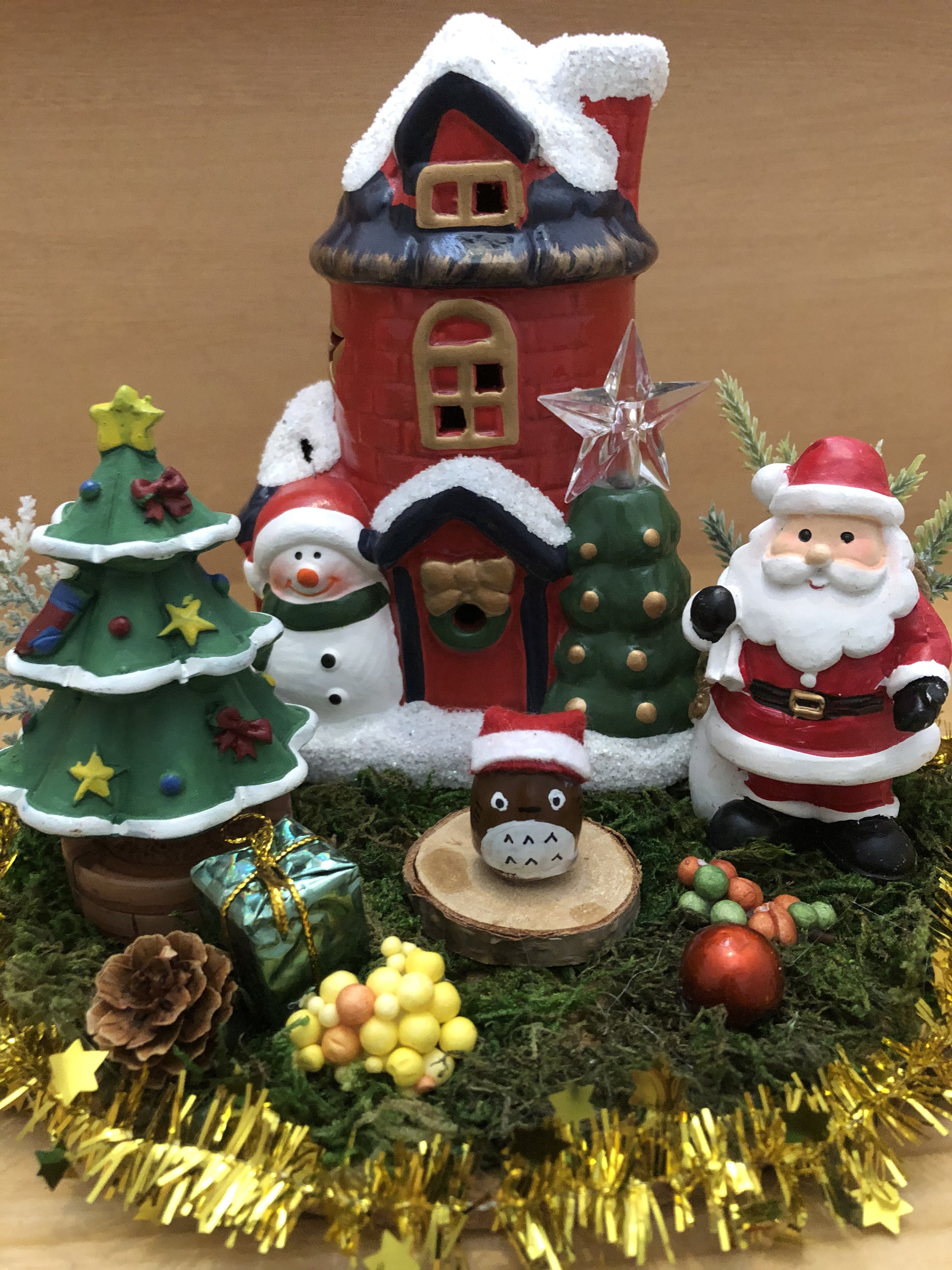 どんぐりアート ハッピークリスマス＆リース＆クリスマスハウス3点セット どんぐりアート ハッピークリスマス＆リース＆クリスマスハウス3