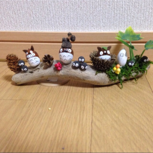 どんぐりトトロ風〔飾り〕 その他置物 さおりん 通販 2460445