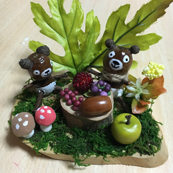 どんぐり人形クマの森 その他置物 さおりん 通販 2729029｜Creema