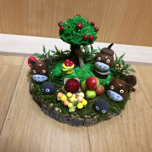 どんぐり人形木ノ実飾り【置物】 その他置物 さおりん 通販 7444666