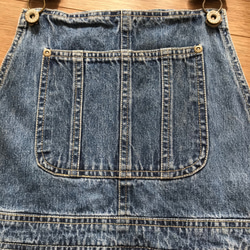 《気ままにゆるり＊。＊。様専用》リメイクオーバーオールエプロン　remake overall apron 2枚目の画像