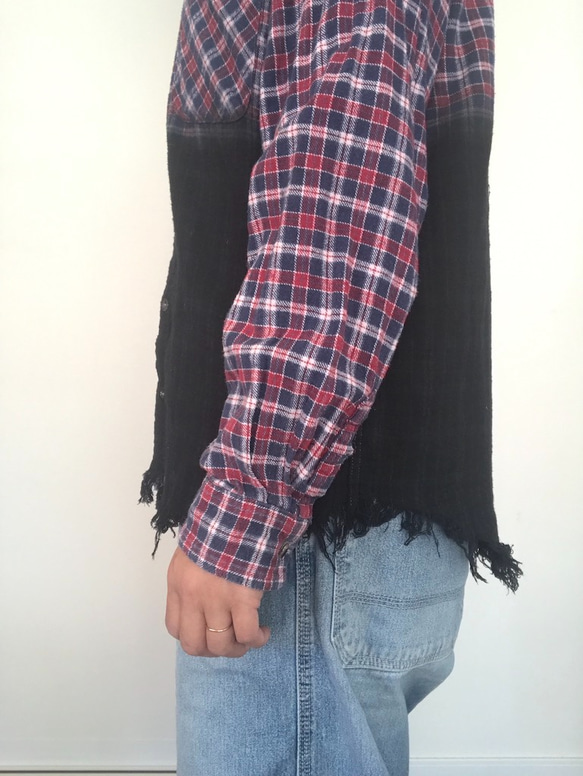 リメイクダイチェックシャツ2 remake die check shirt 2 4枚目の画像