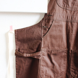 remake overall apron（brown） 6枚目の画像