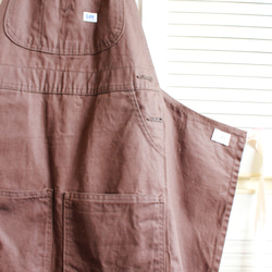 remake overall apron（brown） 7枚目の画像
