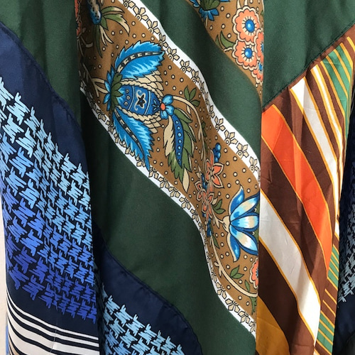 リメイクスカーフロングスカート remake scarf long skirt