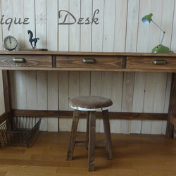 デスクのみ　ハンドメイド　アンティーク　作業台　ミシン台　長机　ジャコビアン デスクのみハンドメイドアンティーク作業台ミシン台長机ジャコビアン