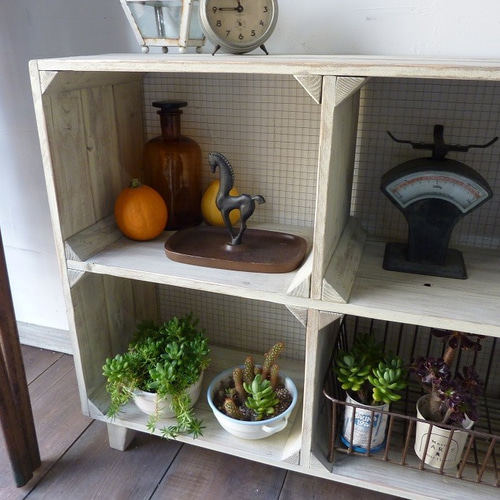 ハンドメイド オープンシェルフ ウッド モダンタイプ 楽天市場