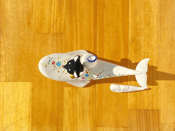 柴犬＆白クジラの福壺　白雲付き 5枚目の画像