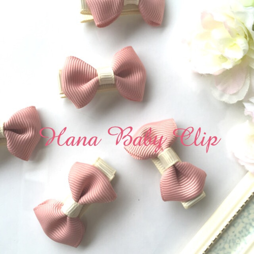 秋冬もこもこリボン♡ベビーヘアクリップ3本セットMP 雑貨・その他 