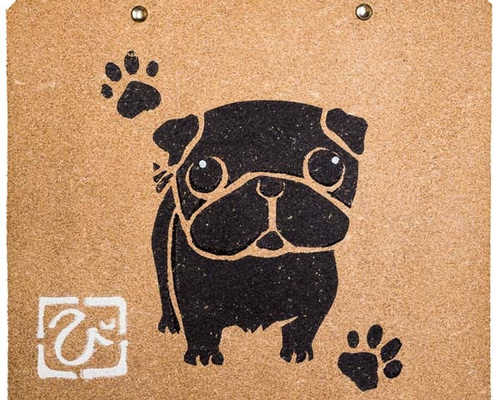 パグ トイレットペーパーホルダーカバー 犬 雑貨 トイレ用品 革