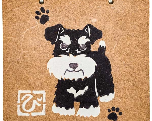 シュナウザー トイレットペーパーホルダーカバー 犬 雑貨 トイレ用品