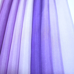 （U-1）正絹　胴裏　手染め12枚　12色　はぎれセット　紫系グラデーション　つまみ細工用布・吊るし飾りに 4枚目の画像