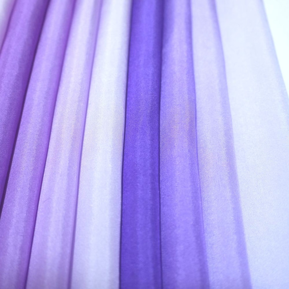 （U-1）正絹　胴裏　手染め12枚　12色　はぎれセット　紫系グラデーション　つまみ細工用布・吊るし飾りに 4枚目の画像
