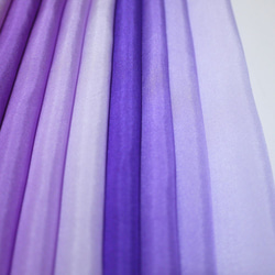 （U-2）正絹　胴裏　手染め11枚　11色　はぎれセット　紫系グラデーション　つまみ細工用布・吊るし飾りに 4枚目の画像