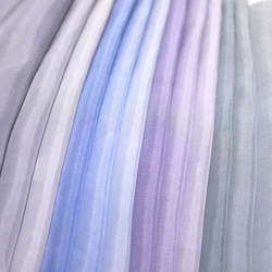 （K02）正絹　胴裏　手染め12枚　12色　はぎれセット　紫グレー系グラデーション　つまみ細工用布・吊るし飾りに 2枚目の画像