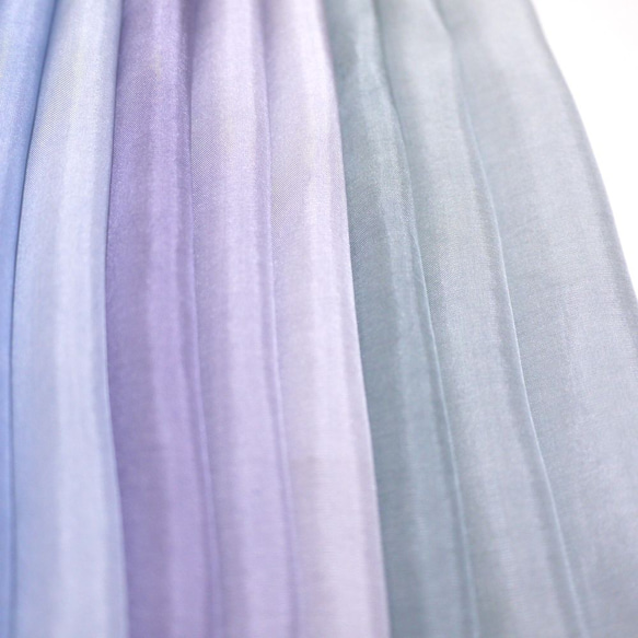 （K02）正絹　胴裏　手染め12枚　12色　はぎれセット　紫グレー系グラデーション　つまみ細工用布・吊るし飾りに 4枚目の画像