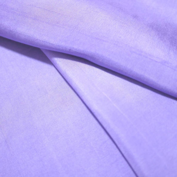（11）手染め　正絹・シルク　胴裏　はぎれ　着物はぎれ　無地　紫 1枚目の画像